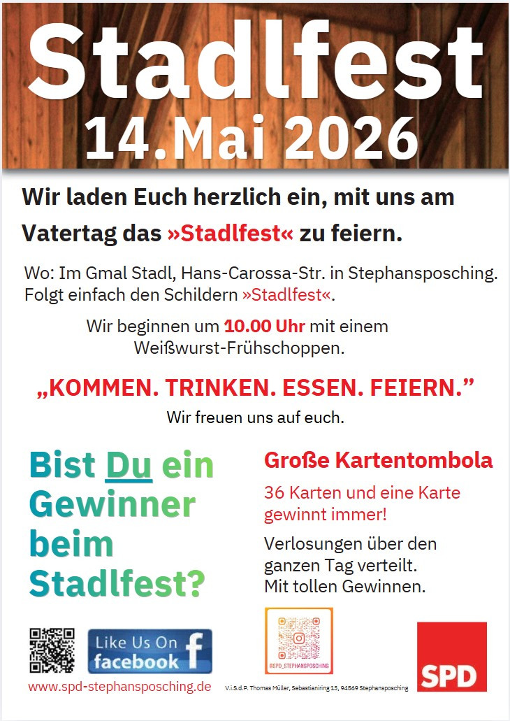 Stadlfest 2026 Plakat