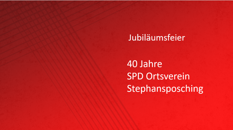 SPD Jubiläums Folie